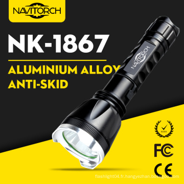 Aluminium Alloy CREE XP-E LED à main rechargeable lampe de poche LED (NK-1867)